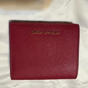 Michael Kors Crimson Leather Wallet